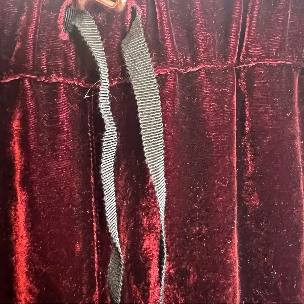 H. Lorenzo Unravel Luxury Burgundy Palazzo Trousers Style Uwca038e18136001- — image 8 of 8